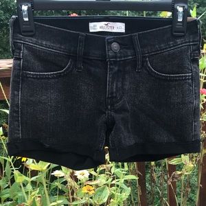 Black Denim Shorts